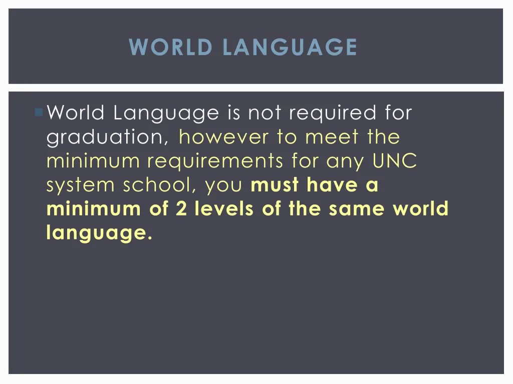 world language