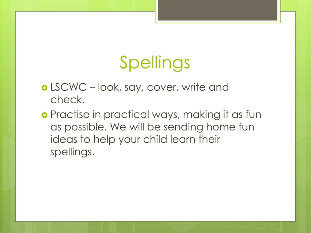 spellings