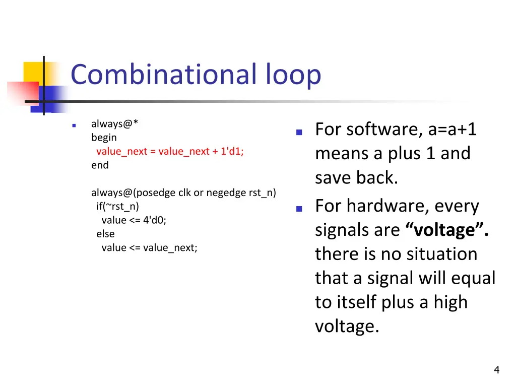 combinational loop