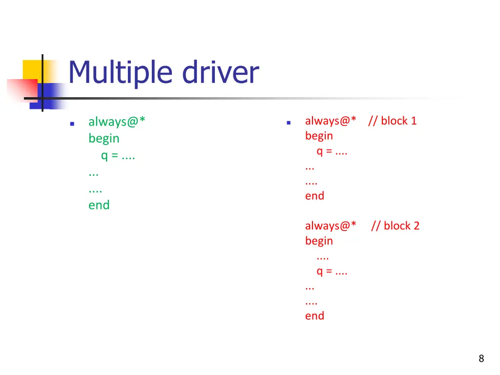 multiple driver