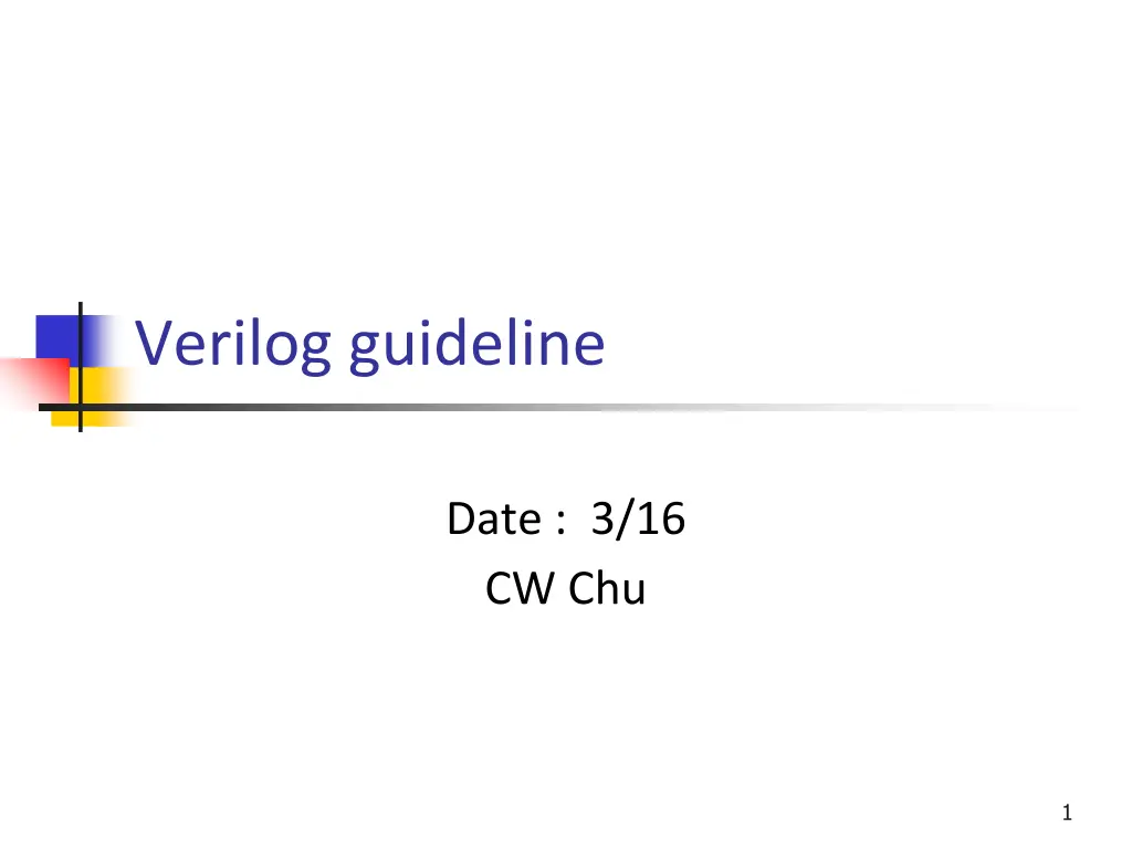 verilog guideline