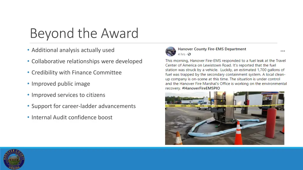 beyond the award