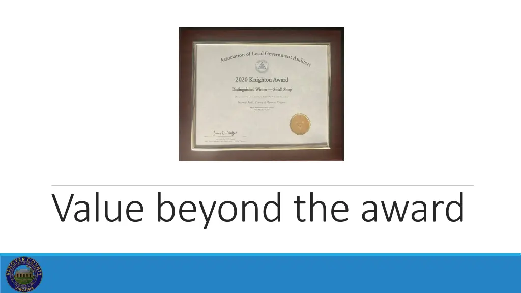 value beyond the award