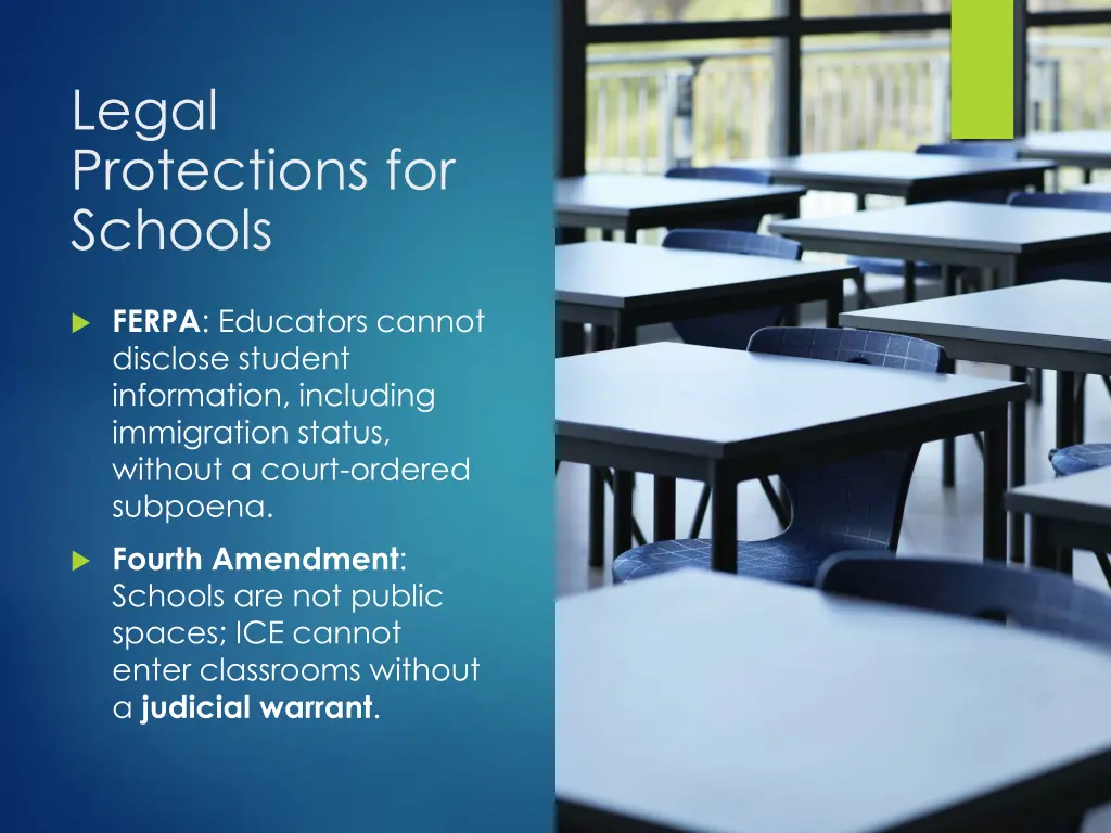 legal protections for schools