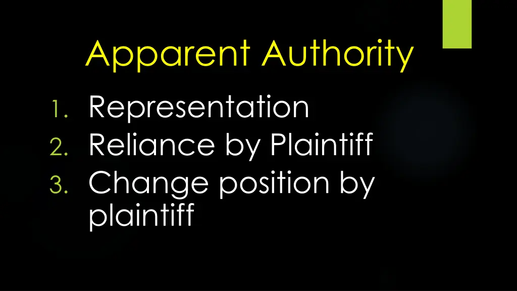 apparent authority