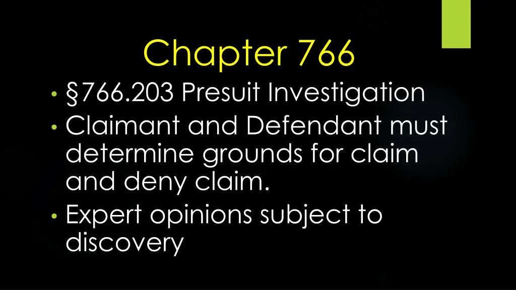 chapter 766 766 203 presuit investigation