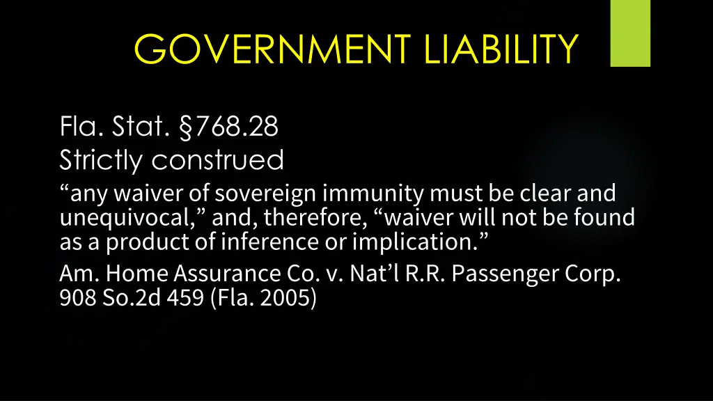 government liability 1