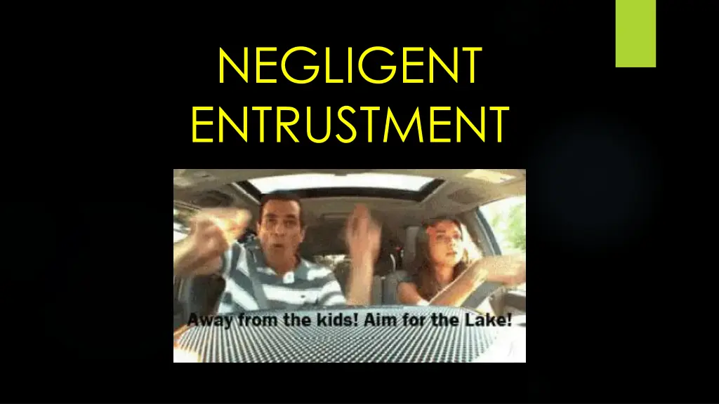negligent entrustment