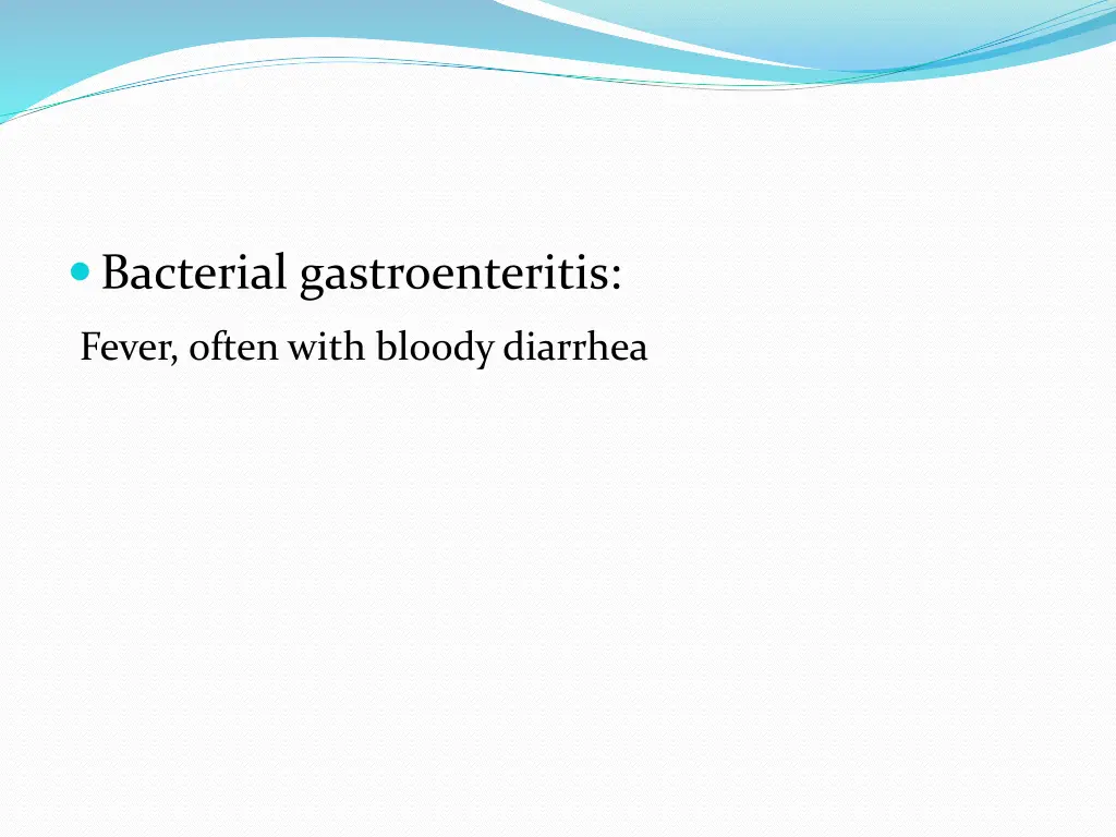 bacterial gastroenteritis