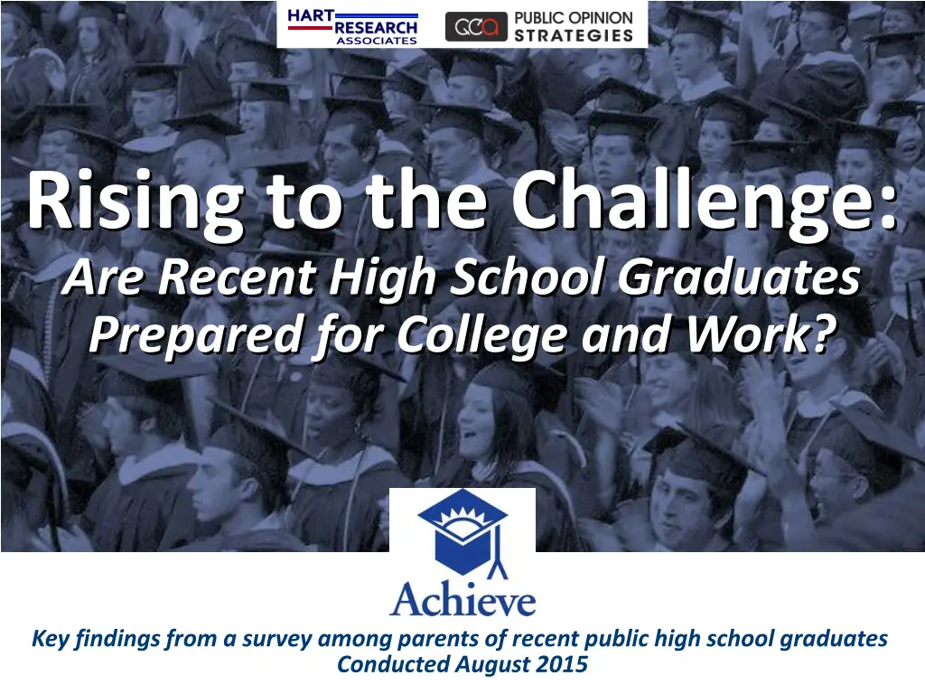 rising to the challenge are recent high school