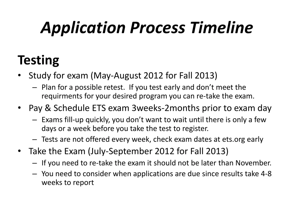 application process timeline 1