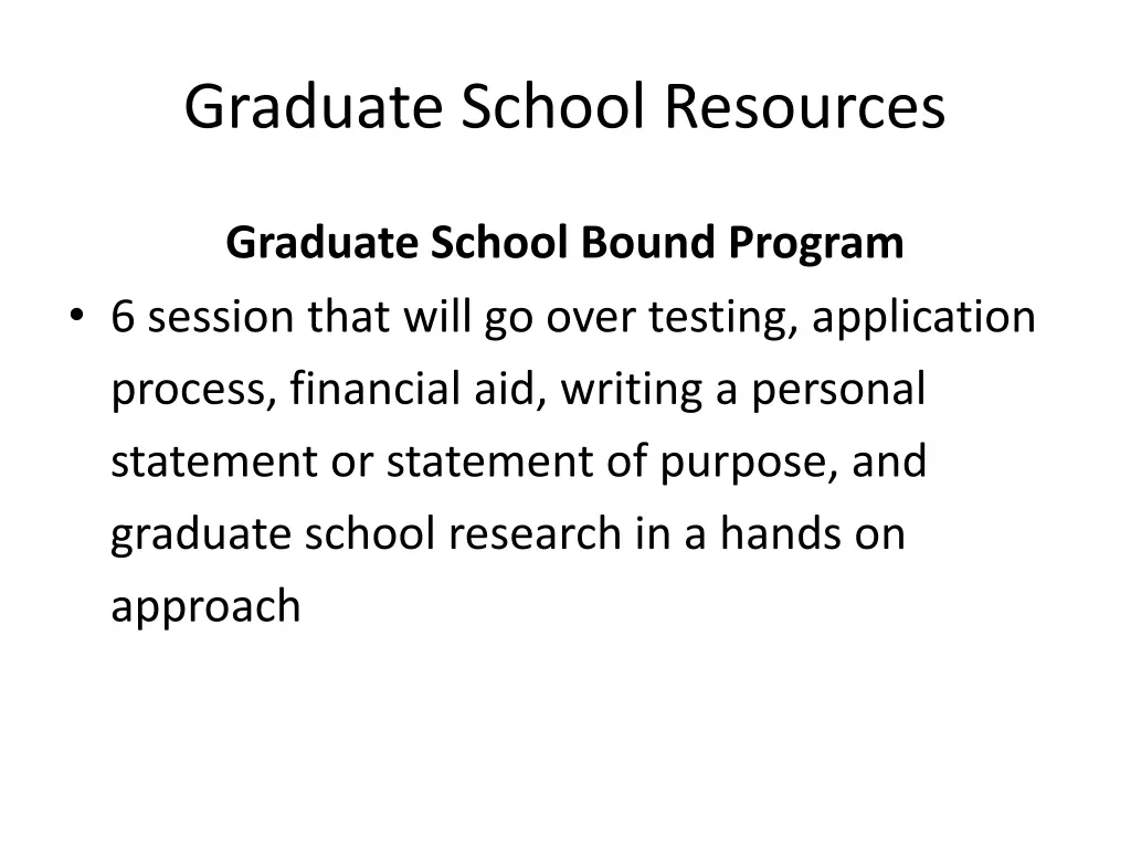 graduate school resources