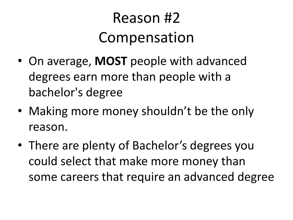 reason 2 compensation