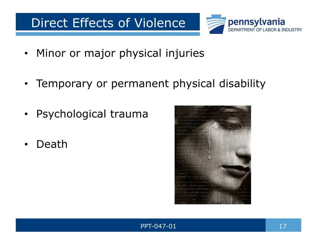 direct effects of violence