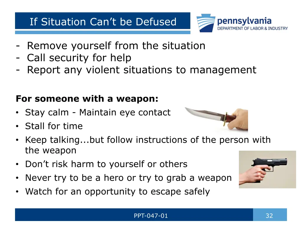 if situation can t be defused