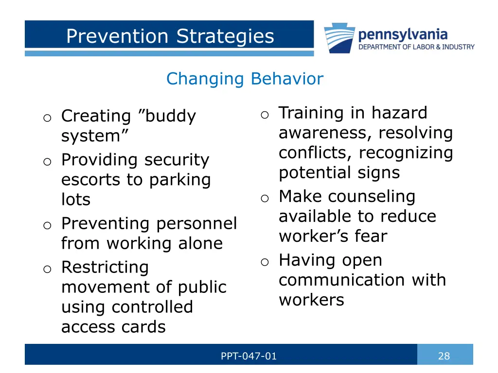 prevention strategies 1