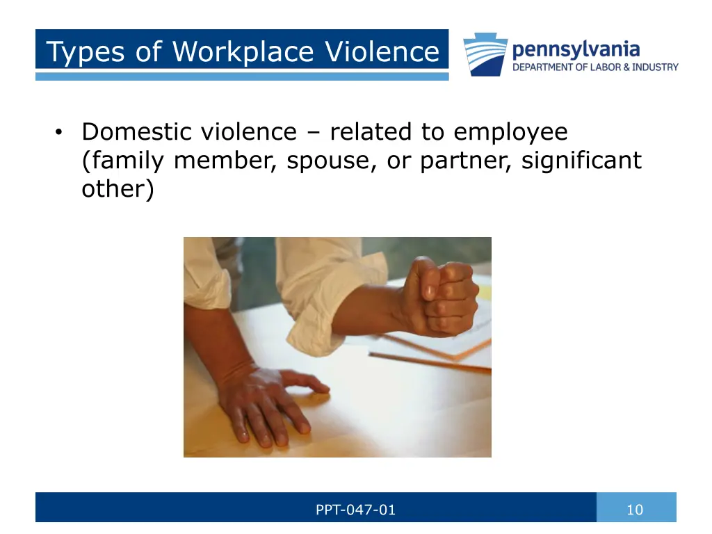 types of workplace violence 3