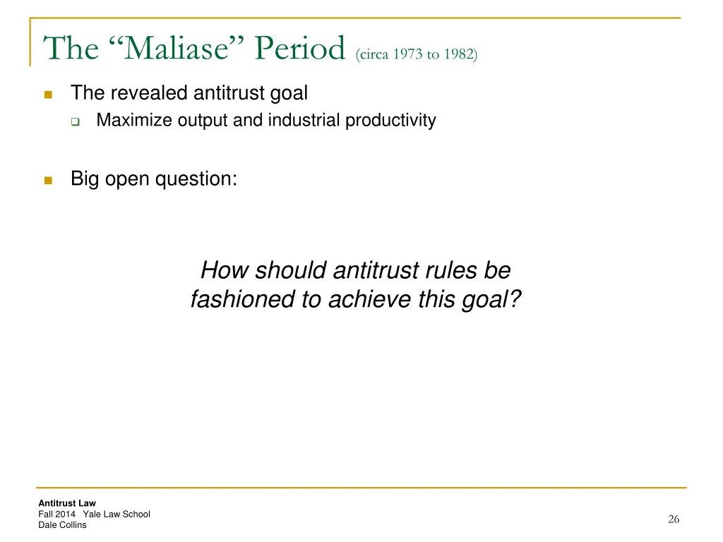 the maliase period circa 1973 to 1982 5