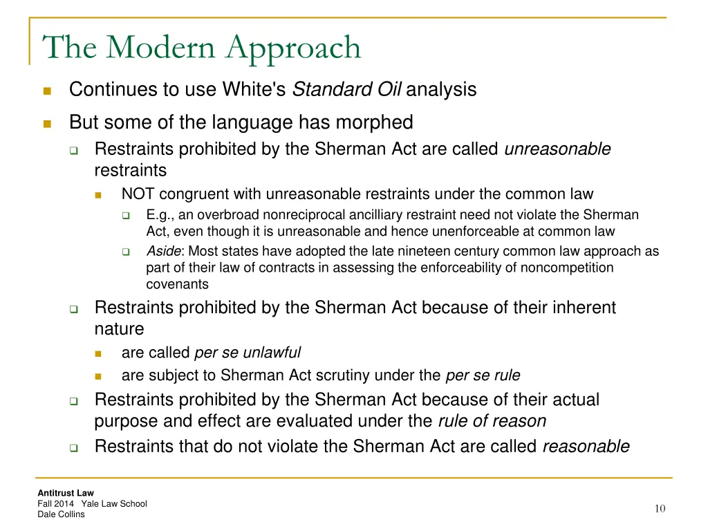 the modern approach