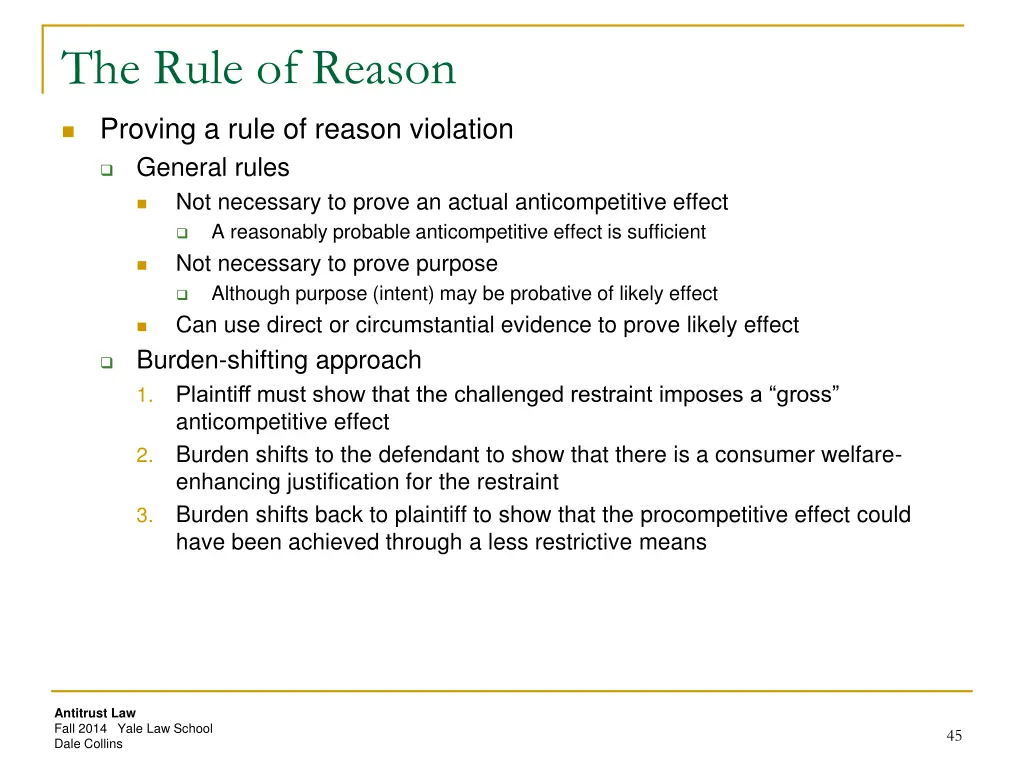 the rule of reason 2