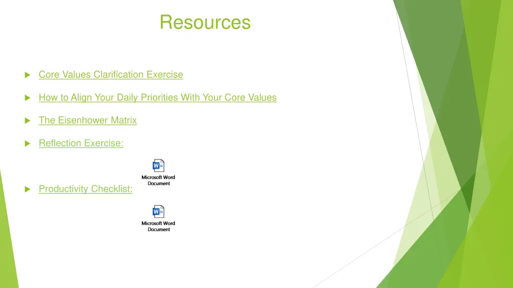 resources