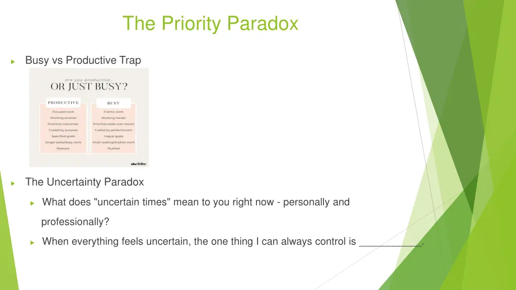 the priority paradox