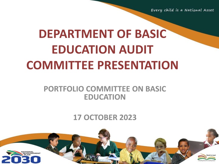department of basic education audit committee