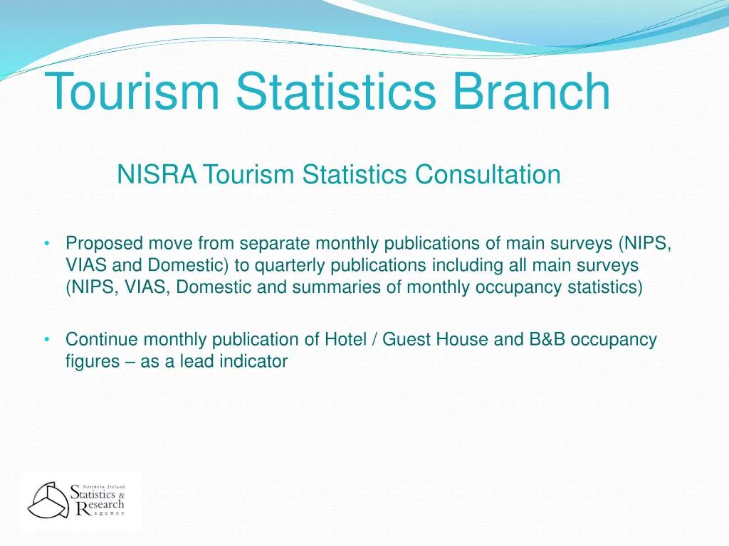 tourism statistics branch