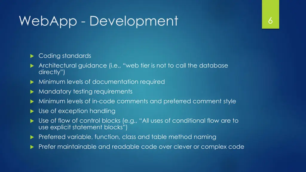 webapp development 2