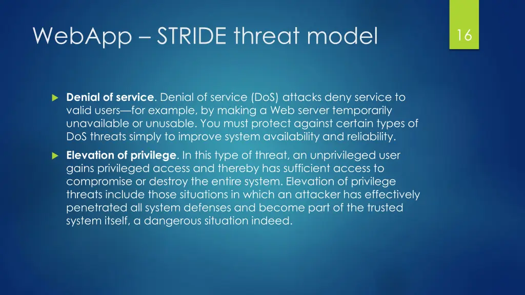 webapp stride threat model 2