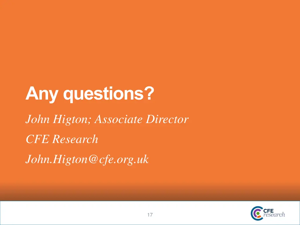 any questions