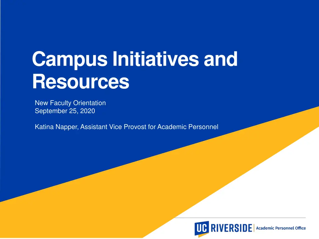 campus initiatives and resources