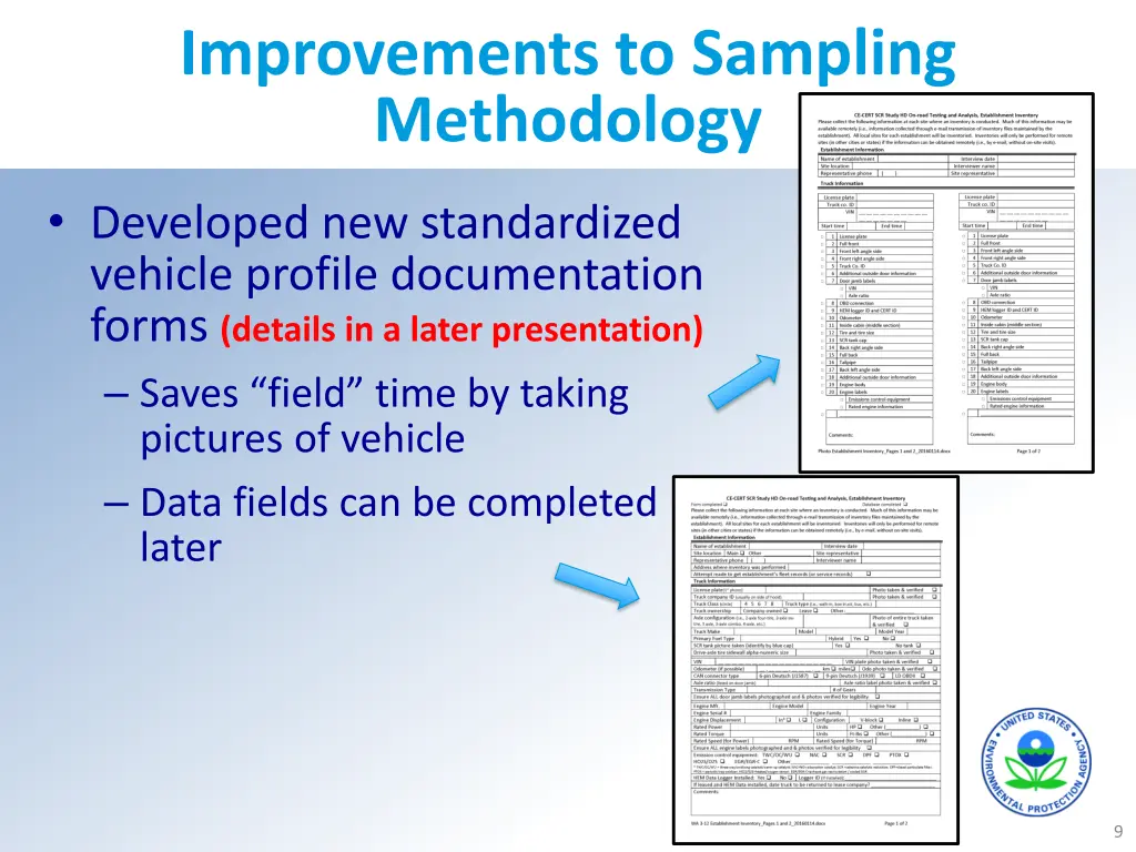 improvements to sampling methodology