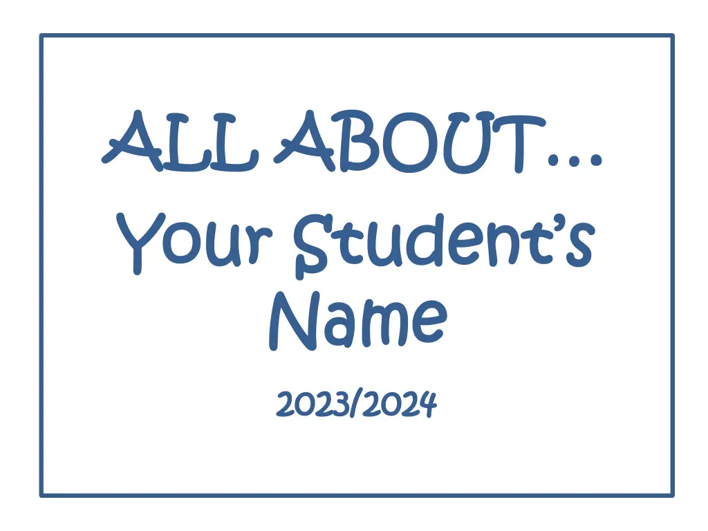 all about all about your student s your student