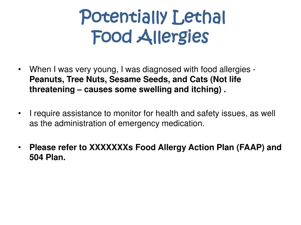 potentially lethal potentially lethal food