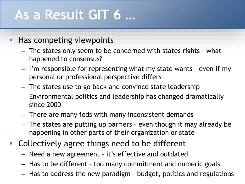 as a result git 6