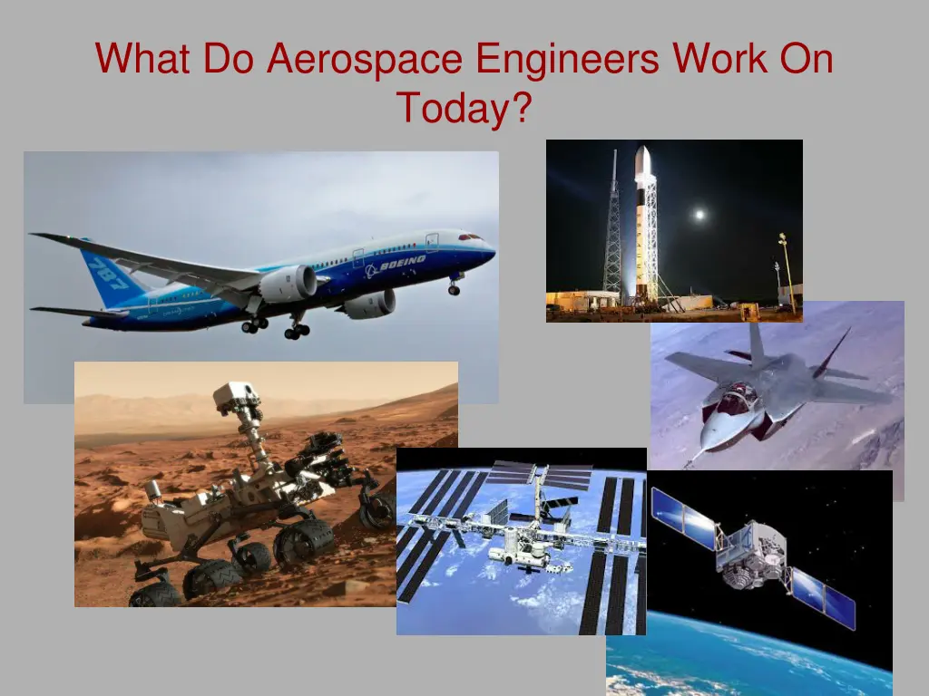 what do aerospace engineers work on today