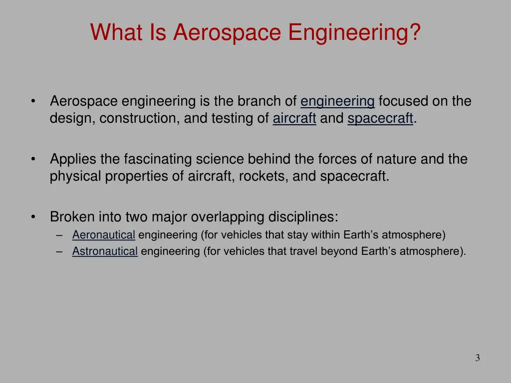 what is aerospace engineering