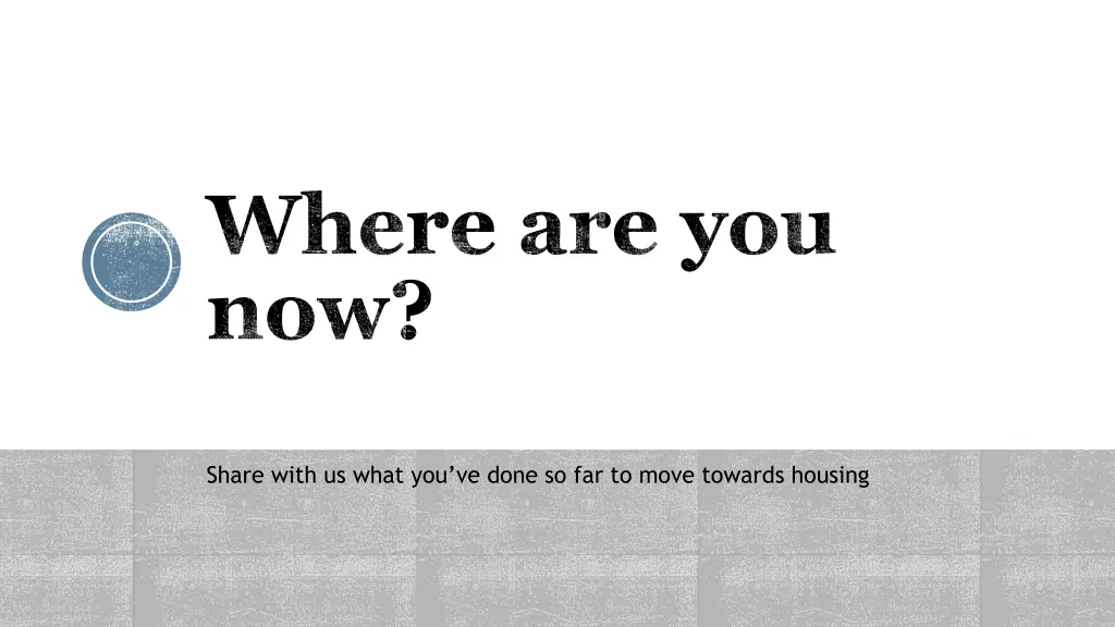 where are you now