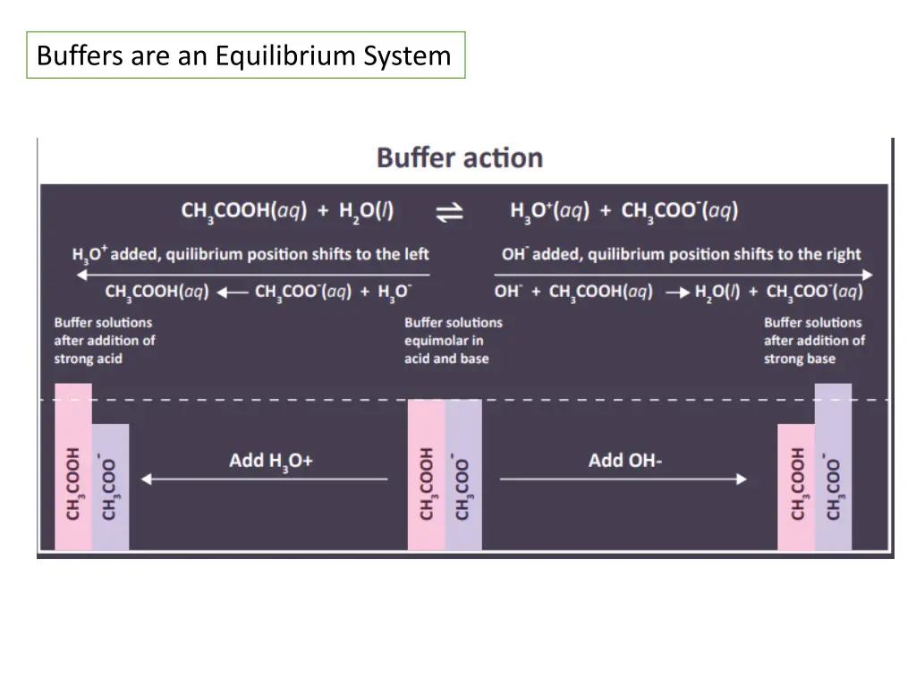 buffers are an equilibrium system
