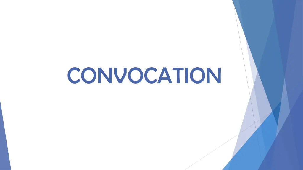 convocation