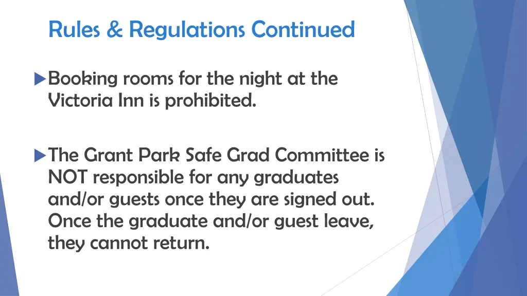rules regulations continued 1