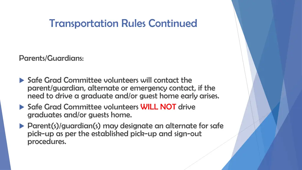 transportation rules continued 4