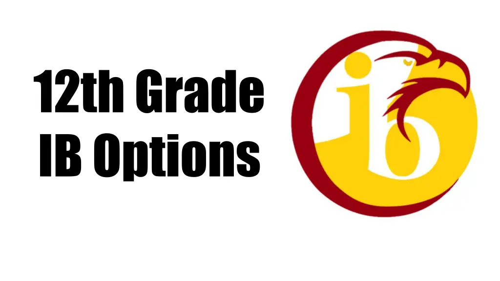 12th grade ib options
