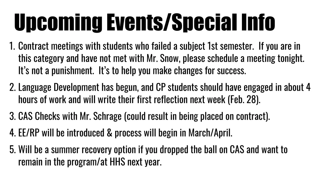 upcoming events special info 1 contract meetings