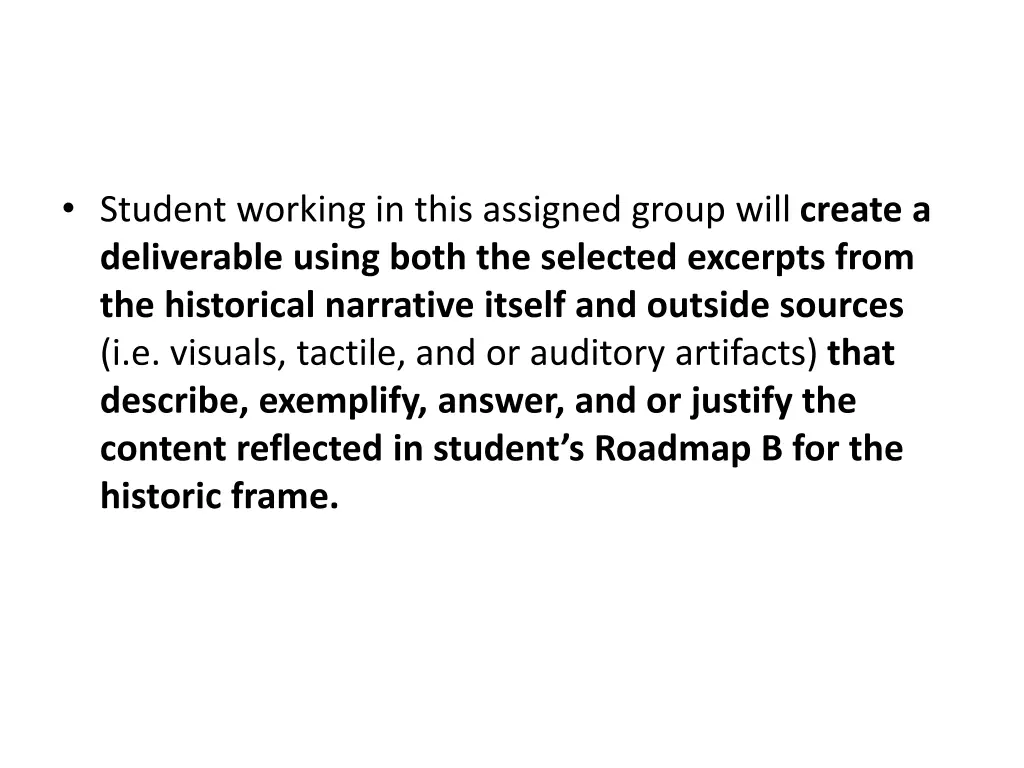 student working in this assigned group will