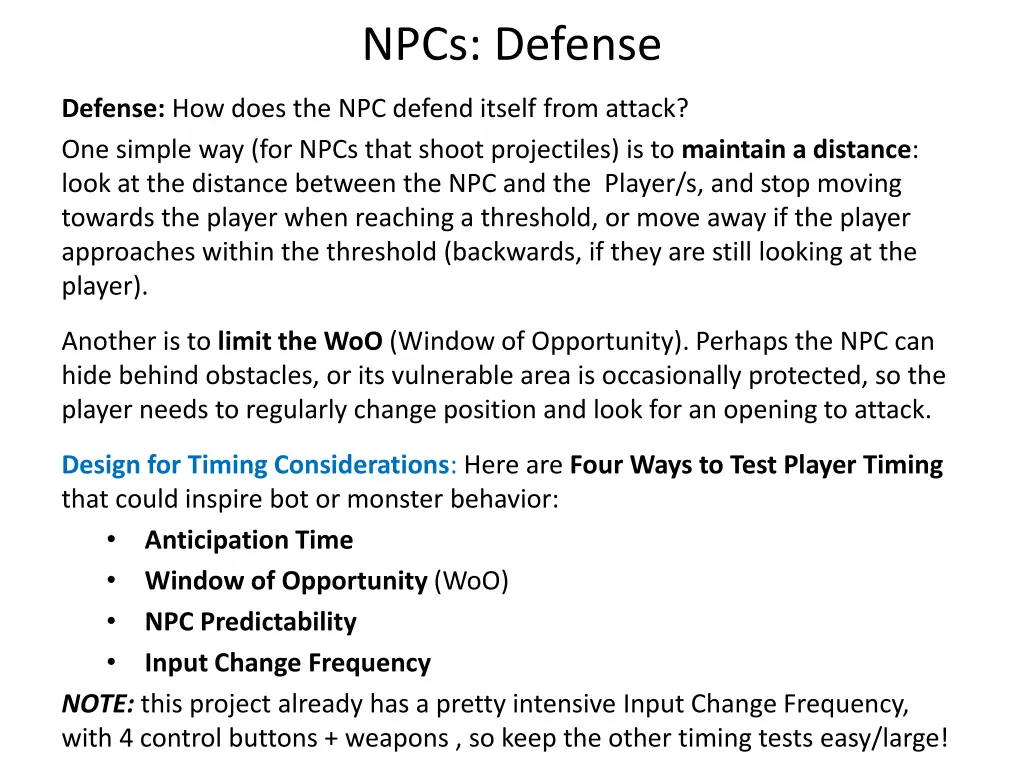 npcs defense