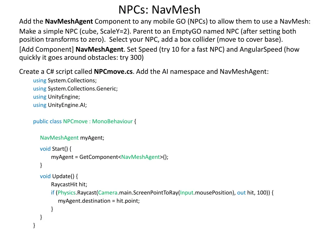npcs navmesh 1