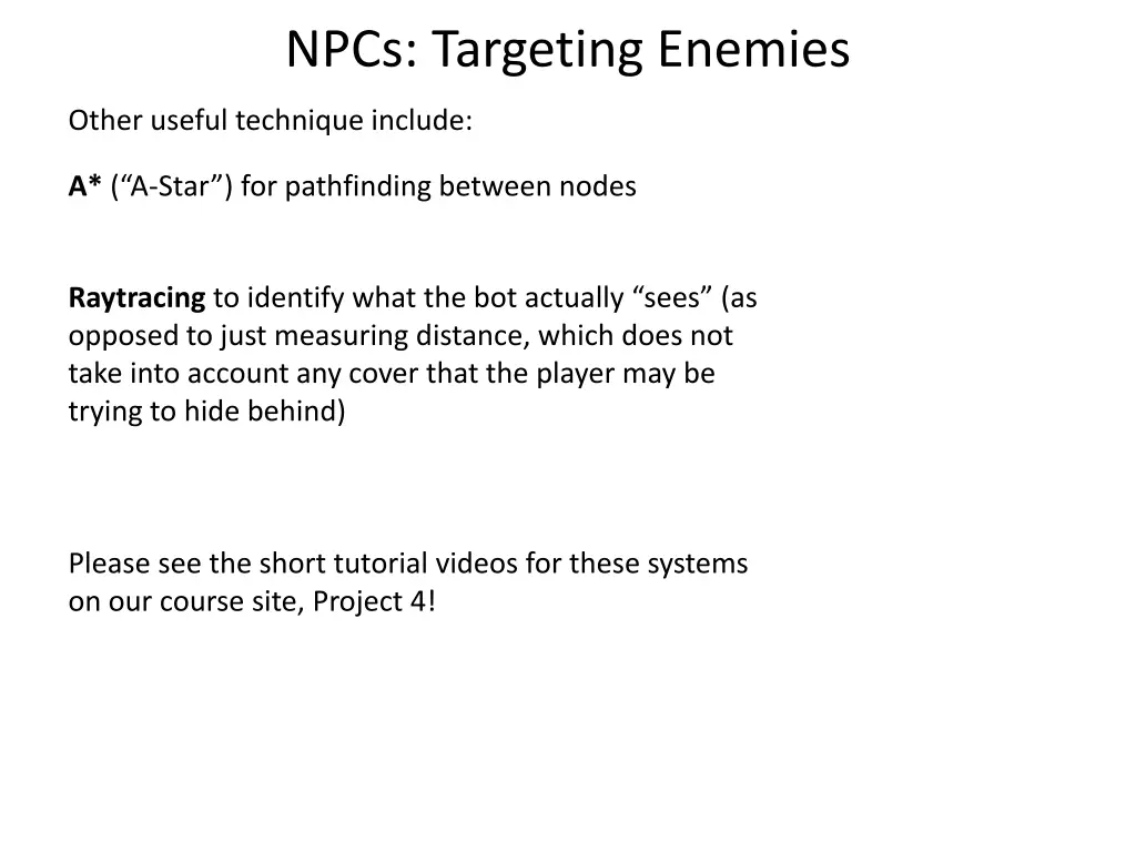 npcs targeting enemies 1