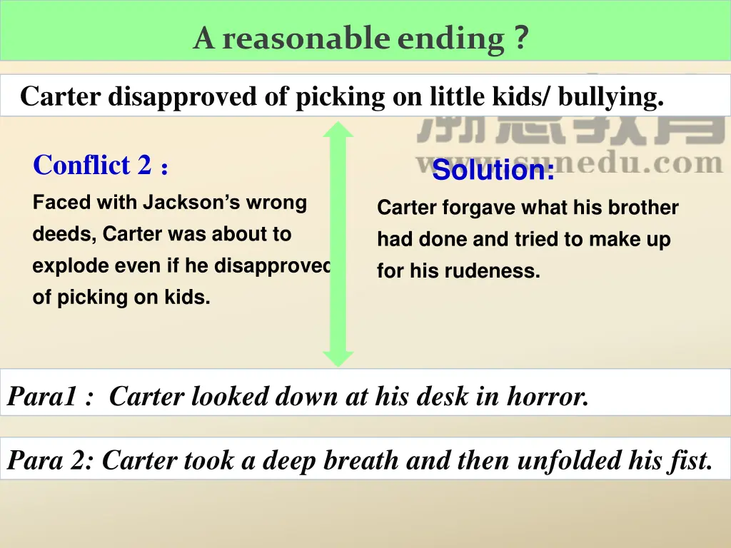 a reasonable ending